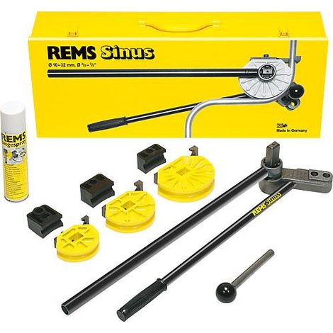 Plieur manuel de tubes- Set Rems Sinus Set 15-18-22 dans une Mallette en tole d'acier solide (1/4)