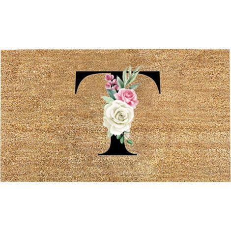 Tapis d'entrée - Tapis personnalisé - 40 x 60 cm - Fond antidérapant en caoutchouc - 1 pièce (1/4)