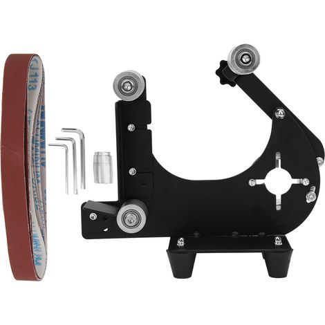 Ponceuse à bande accessoire métal bois adaptateur courroie abrasive pour ponceuse à bande M10 meuleuse d'angle (1/5)