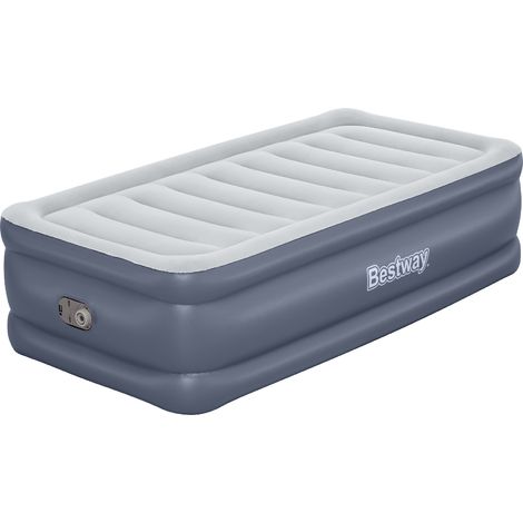 Letto Gonfiabile Bestway Tritech Singolo 191x97x51 cm Supporta fino a 150 kg si Gonfia in 3 Minuti con Rinforzo Perimetrale (1/5)
