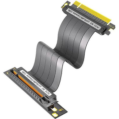 Câble d'extension PCIe 4.0, 16 ports blindé haute vitesse coudé à 90 degrés. (1/5)
