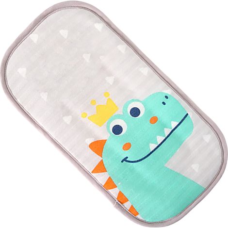 Baby-Eisbeutelkissen, sommerweich und bequem, kühlendes Armkissen mit breitem Gummiband zum Stillen, cooles Dinosaurier-Motiv (1/5)