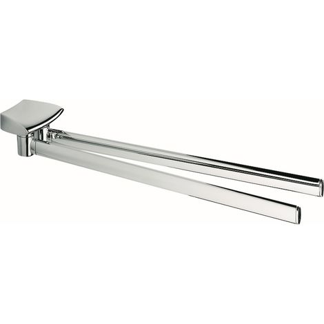 COLOMBO DESIGN Land porta salviette doppio a snodo cromato codice prod: B28130CR