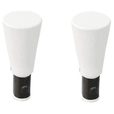 tappi terminali per barra fermavetro, diam. 10 mm, bianco accogliente, CESSOT CESSOT