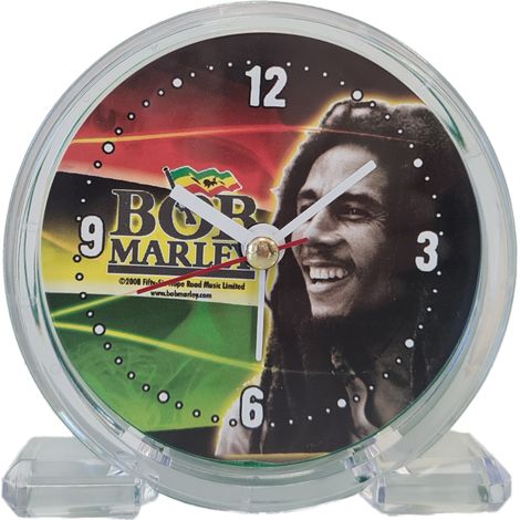 Réveil Pvc Bob Marley vert (1/2)