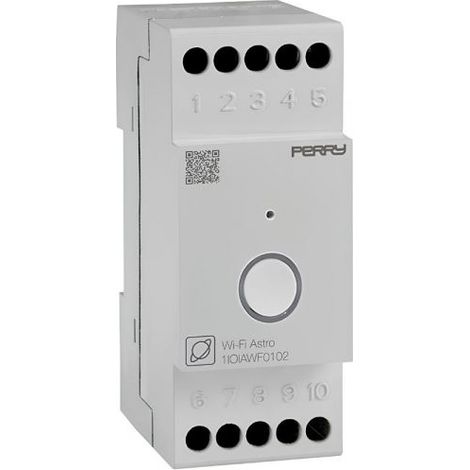 Perry interruttore orario astronomico Wi-Fi, 2 DIN - 1IOIAWF0102