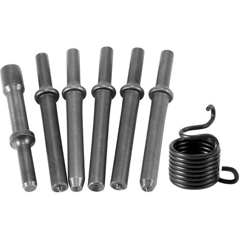 Kit de 7 outils robustes pour rivetage pneumatique - Marteau à lisser et rivetage (1/5)