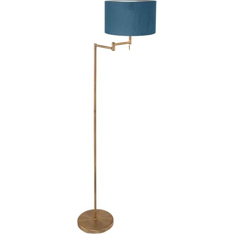 Mexlite - lámpara de pie - Bella - bronce - metal velours tejido