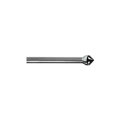 6 x BASTONE METALLO D 20/19 120/210CM BULBO CROMO