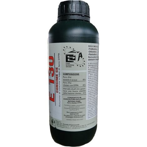 Concime fogliare "DTPA E130" a base di ferro per orto e frutteti 1 lt