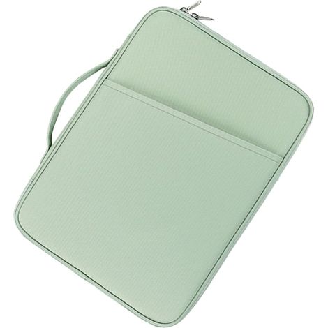Étui pour Tablette avec Grand Espace de Rangement en Nylon Résistant 10,8-11 Pouces Vert Clair, Pochette Légère et Portable Sacoche de Polyvalente pour Liseuse (1/5)