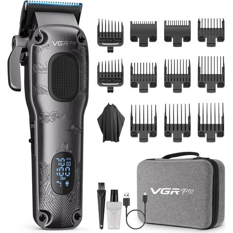 Men's Hair Clipper Cordless Trimmer with Case Hair Clipper Kit, Electric Cutting Kit for Home (1/5)