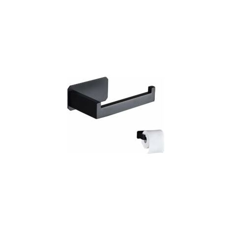 Porta carta igienica in acciaio inox, dispenser di carta igienica originale da parete, non richiede foratura, nero, porta carta igienica con adesivo 3M per decorazione bagno, WC, accessorio cucina - C