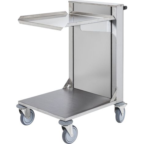 Carrello contenitore C3 2 ripiani, freni 600 x 530 x 900 - Kongamek KM4202-RF