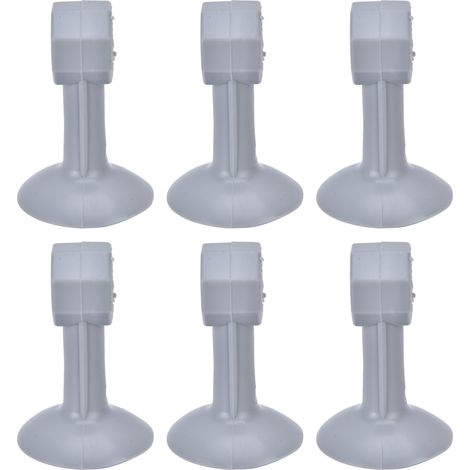 Lot de 10 cales de porte pour lave-linge, gris rond, maintient la porte ouverte pour une meilleure circulation d'air, évite les odeurs, fixation anti-choc pour tête de lit. (1/5)