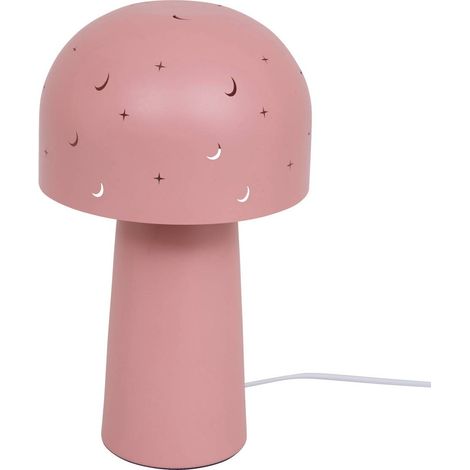 Lampada da tavolo per bambini rosa stellato h27cm - Atmosphera créateur d'intérieur