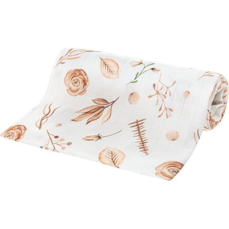 Couche en bambou 75x75 Fleurs bohèmes, Bocioland (1/3)
