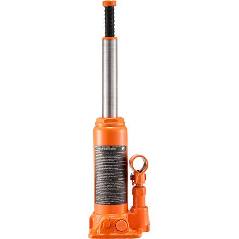 Mophorn Cric a Bottiglia Pneumatico Idraulico da 4 Tonnellate con Intervallo di Sollevamento 185-350 mm, Martinetto Manuale con Pompa per Auto, Camion e SUV, Colore Arancione