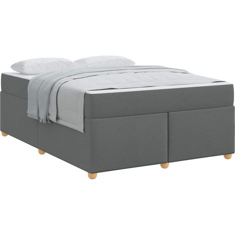 Maison Exclusive - Struttura del letto Grigio scuro 160 x 200 cm Tessuto