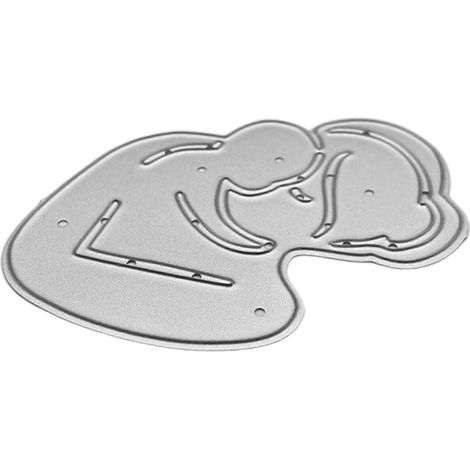 Stanzschablone „Mutter mit Baby“ aus Metall, ideal zum Basteln von Scrapbooking, Papierkarten und Albumvorlagen sowie für die Dekoration von Festen und Bastelarbeiten.