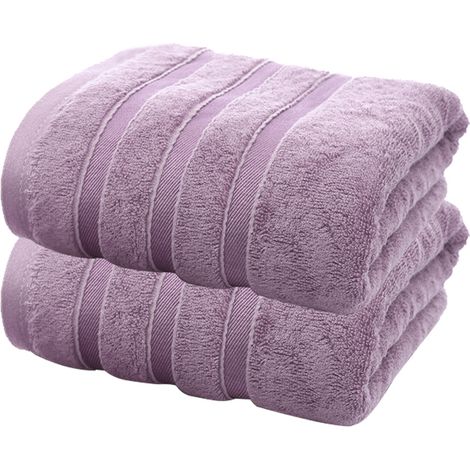 2 pièces Serviette de bain Divers accessoire de portail, en fibre de bambou, 70 x 140 cm, très absorbante, idéale pour plage et spa (1/5)