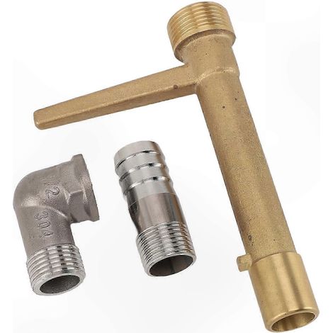 Robuster Schnellkupplungsschlüssel aus Messing für G3/4-Sprinklerventile, Gartenbewässerungswerkzeug aus Edelstahl, einfach zu installierendes Zubehör für Wassereinlassventile (1/5)