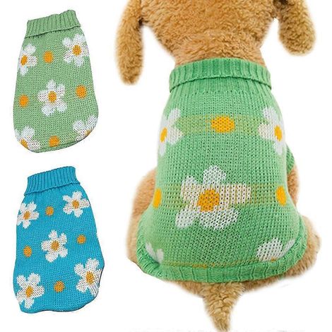 2 suéteres de invierno cálidos para mascotas, lindos para Navidad (1/5)