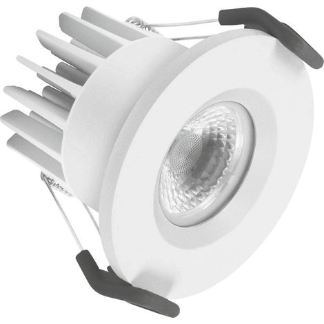 Spot LED pour applications intérieures Blanc chaud 90 mm x 72 mm Spot Fire Prooff (1/5)