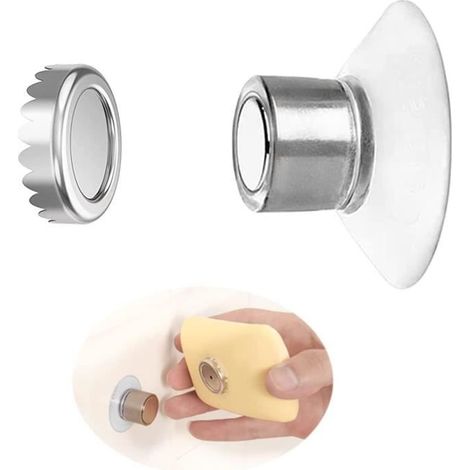 Seifenschale – Material nicht spezifiziert – Edelstahl – magnetisch – Fassungsvermögen: 200 g (1/5)