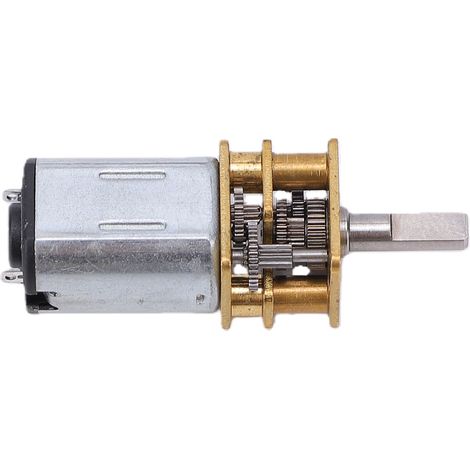 Nouveau moteur CC N20 DC3V 6V 12V 50-2000 tr/min avec réducteur et boîte de vitesses en métal (1/5)