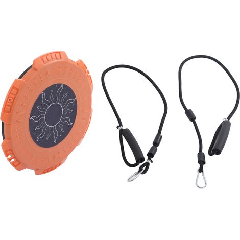 Disque d'équilibre abdominal avec sangle réglable - Planche de rotation fitness pour entraînement à domicile - Orange (1/5)