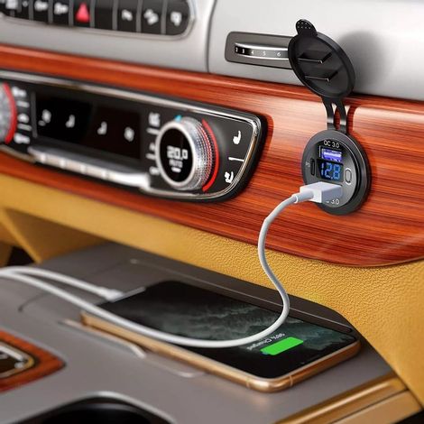 prise USB 12 V avec double ports de charge QC3 0 et prise en (1/5)