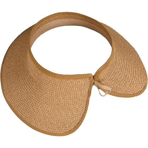 KOWOLL Visière de soleil classique à large bord pour femmes, idéale pour les vacances à la plage, les aventures en plein air et le jardinage. (1/5)