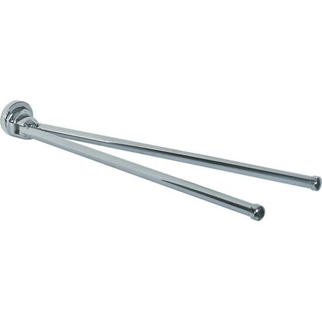Toallero doble de pared Acero LAGUNE Cromo Spirella