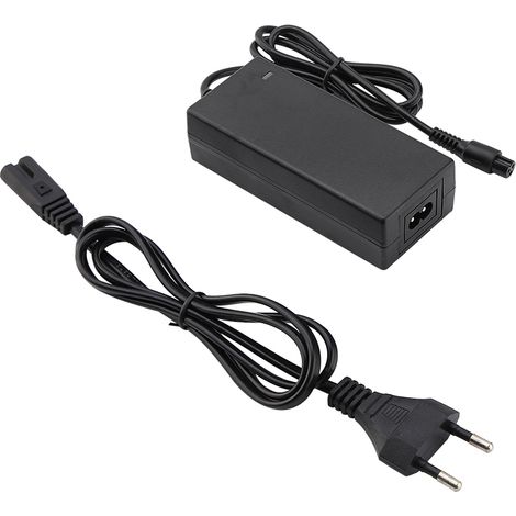 Chargeur de batterie 42V 2A pour trottinette électrique - Adaptateur secteur 100-240V (fiche UE)