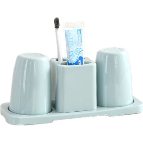 juego de almacenamiento, vaso, portacepillos, ABS duradero, diseño compacto, baño (1/5)