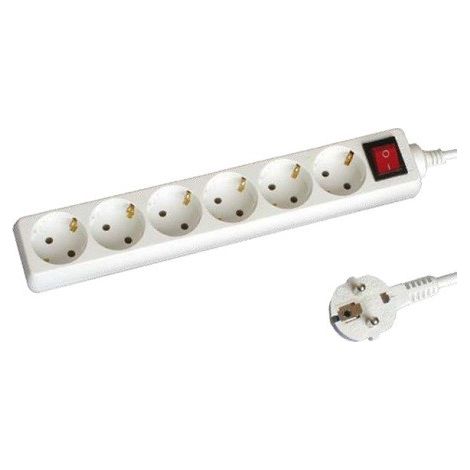 Base multipla 6 prese con interruttore 1,5 metri di cavo GSC 0000015
