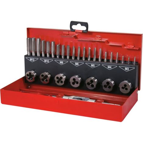 RUKO 245010 Set de tarauds pour machine 31 pièces métrique M3, M4, M5, M6, M8, M10, M12 coupe à droite HSS 1 set (1/5)