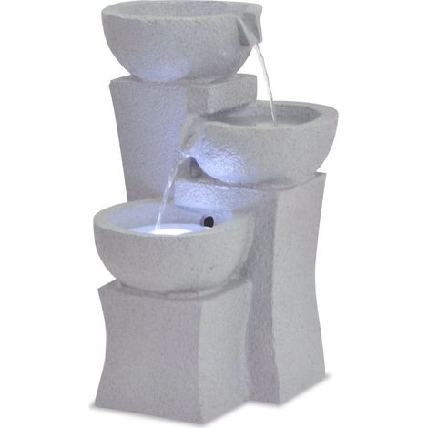 Fuente de interior con lámpara LED Poliresina 27,2x27,8x39,5 cm DEC020768 (1/5)