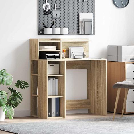 Schreibtisch Sonoma-Eiche 90 x 48 x 101,5 cm Holzwerkstoff