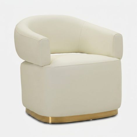 Poltrona imbottita design in ecopelle per soggiorno Minsk Plus (1/5)