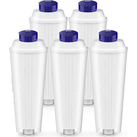 YMYNY - 5 filtros de agua compatibles con cafeteras DLSC002, ECAM, ETAM, EC680, EC800 Series, filtro de café, filtro de agua descalcificador, para suavizar el agua y reducir la cal (1/5)