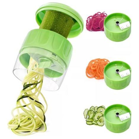 3-in-1-Gemüse-Spaghetti-Gemüseschneider, Spiralschneider, Gemüse-Spaghetti-Spiral-Gemüseschneider (1/5)