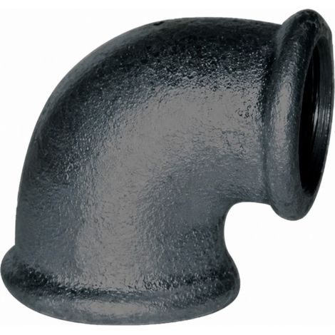 Winkelstück verformbar 90° schwarz, 15x21, weiblich