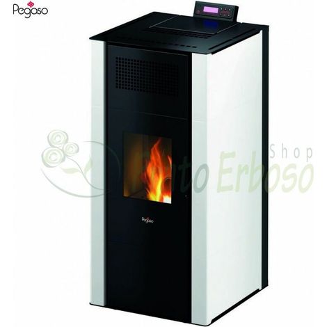 Mira - Estufa de pellet hidráulica blanca 22 Kw