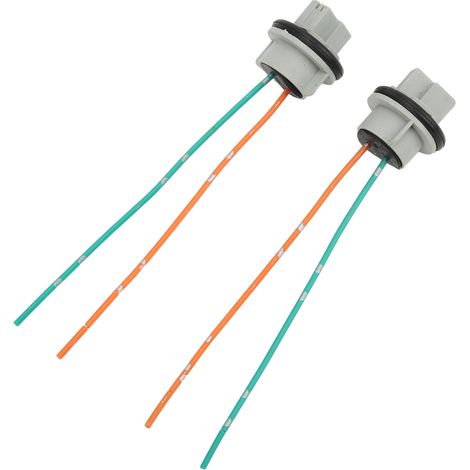 Lot de 2 douilles LED 12A 10V résistantes à la chaleur avec connecteurs et câbles pour équipements industriels, véhicules et bateaux (1/5)