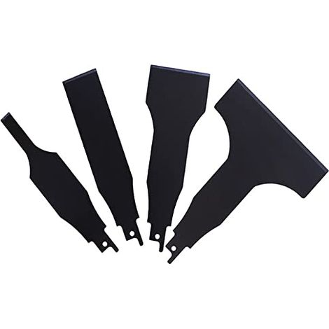 Lot de 4 Grattoirs de Nettoyage pour Lames de Scie Sabre - Outil Polyvalent pour Enlever la Résine et les Débris - Compatible avec la Plupart des Scies Alternatives (1/4)