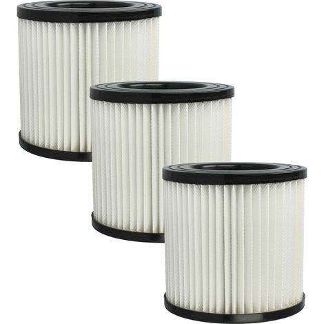 vhbw 3x filtro compatibile con Scheppach ASP30-ES, ASP30-OES, ASP20, ASP20-ES, ASP 30 PLUS aspirapolvere - Filtro HEPA