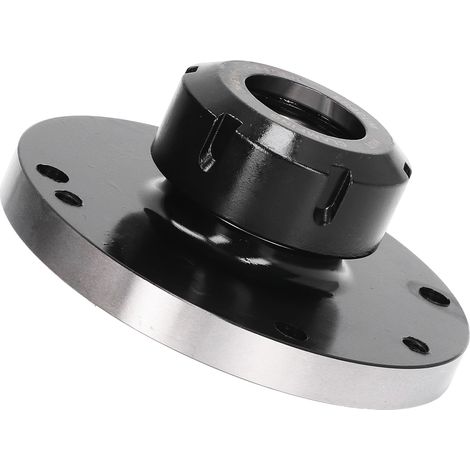 Mandrin à pinces acier carbone Ø125mm 7 trous pour tour fraiseuse CNC graveuse (1/5)