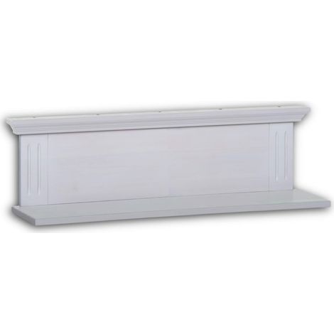 Chambre de bébé Style Maison de Campagne – Étagère Murale Polyvalente Massif, Pin Blanc, 93 x 24 x 22 cm (1/5)